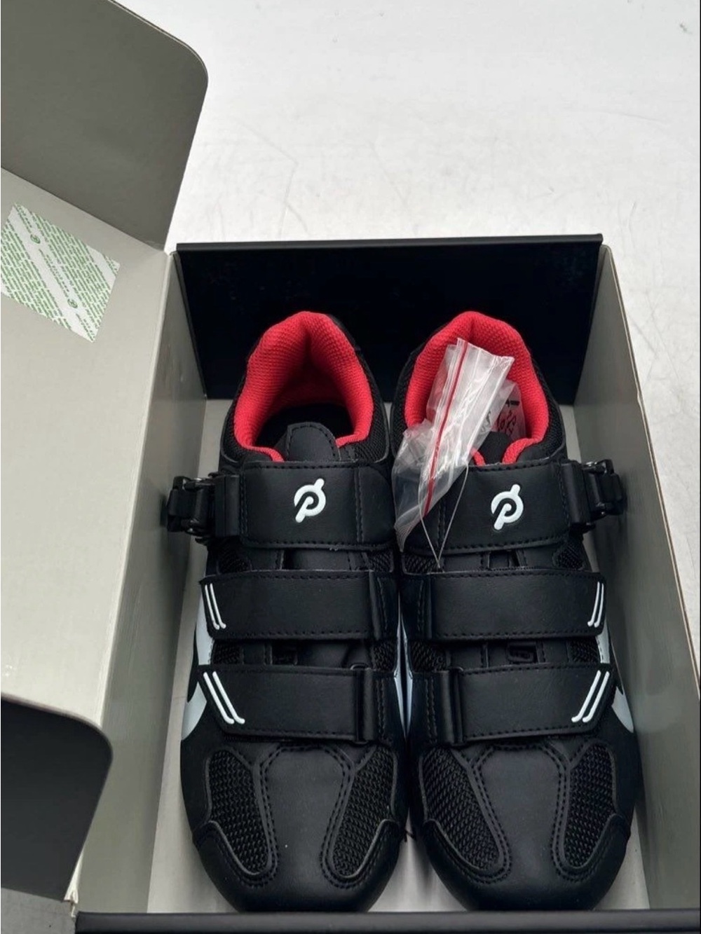 Peloton Womens PL-SH-B Black Adjustable Strap Bike Cycling Sneaker Size 40 new